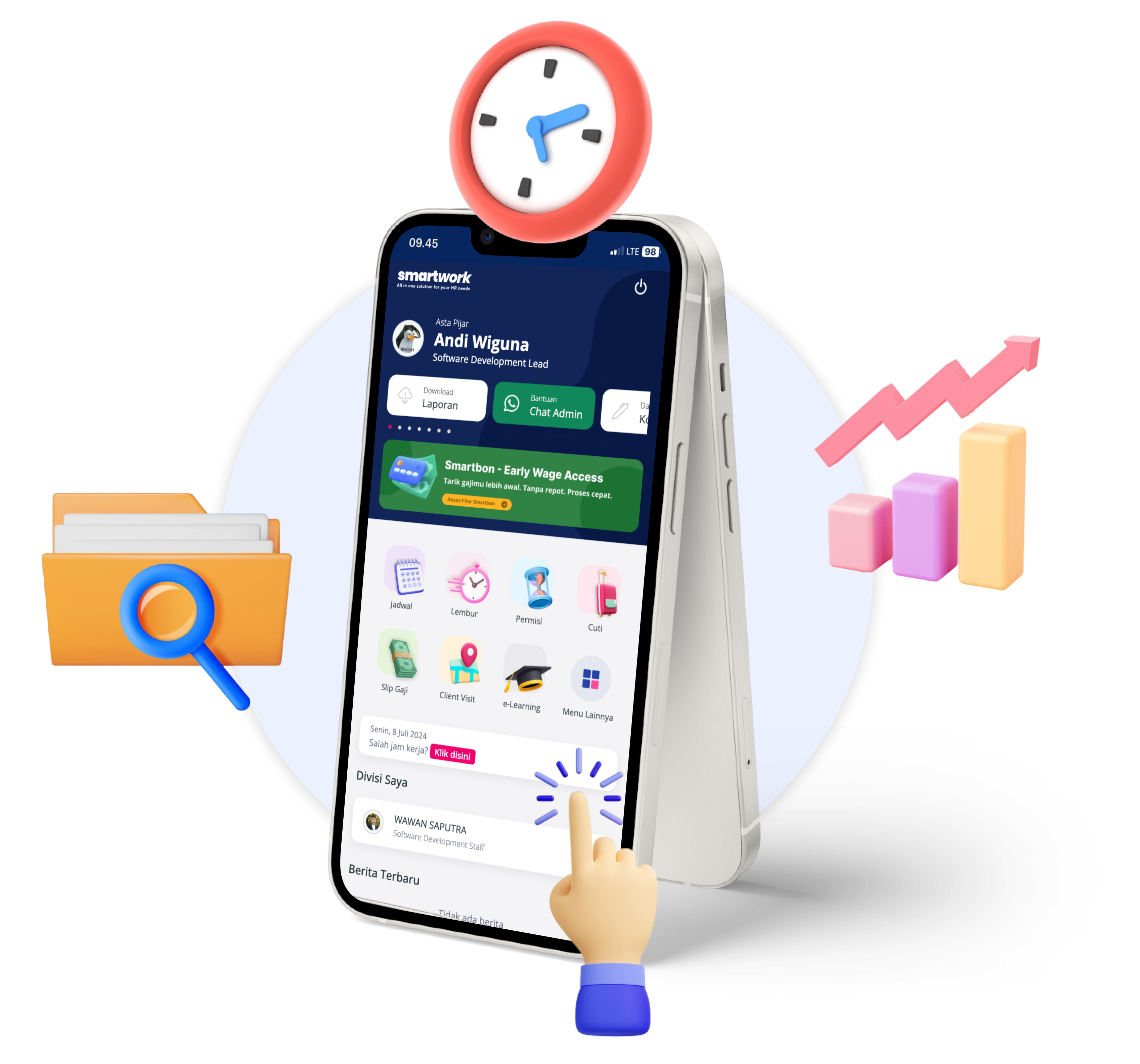 Smartwork App Aplikasi Absensi Online & HR Solution No 1 di Indonesia